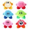 Star Kirby Plush Strap 6pcs Star Doll Stuffed Animals Cute Soft Anime Collection Toy Compatible with Nintendo