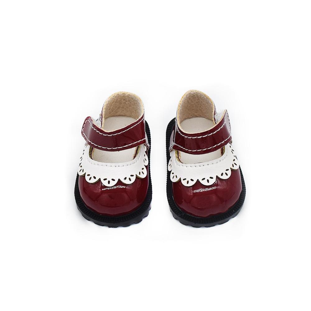 Hand-made Doll Leather Shoes 5.5x3.3CM Doll Accessories Hobbies 20cm Doll Shoes Doll Toys