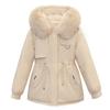 Inner Lining with Plush and Thickened Style To Overcome Cotton Jacket Women's Winter Wear Large Fur Collar New Cotton Jacket