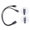 Кабель-разветвитель USB C, гнездо Type C на MicroUSB и штекер Type C, зарядный кабель для питания двух устройств