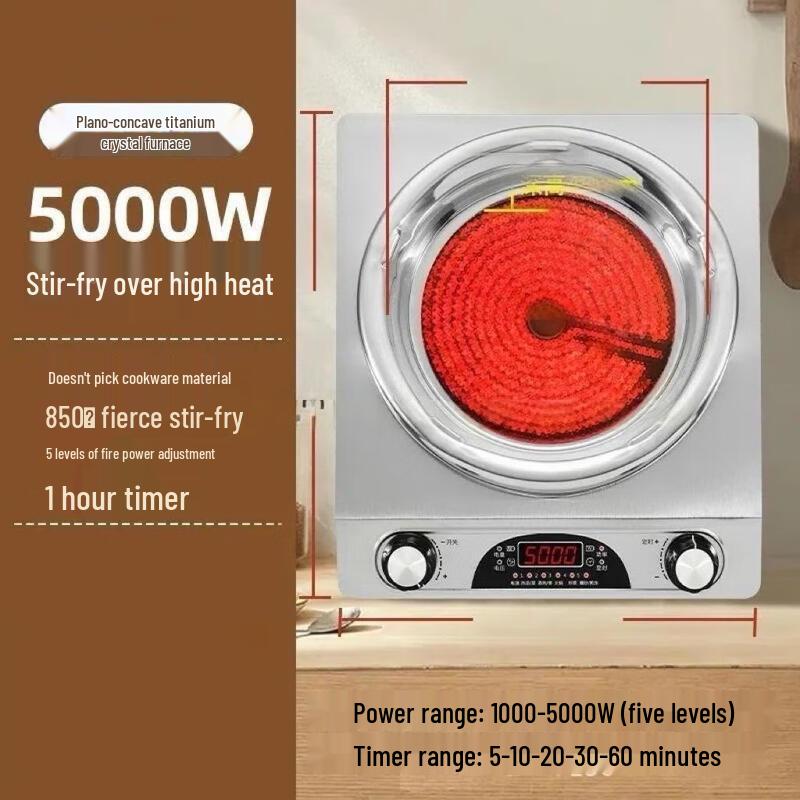 ZISIZ Многофункциональная вогнутая электрическая керамическая плита