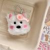 Kawaii Chef West Highland Puppy Keychain Cute Cartoon Plush Doll Keyring Plush Key Holder Bag Pendant Decoration Couple Gifts