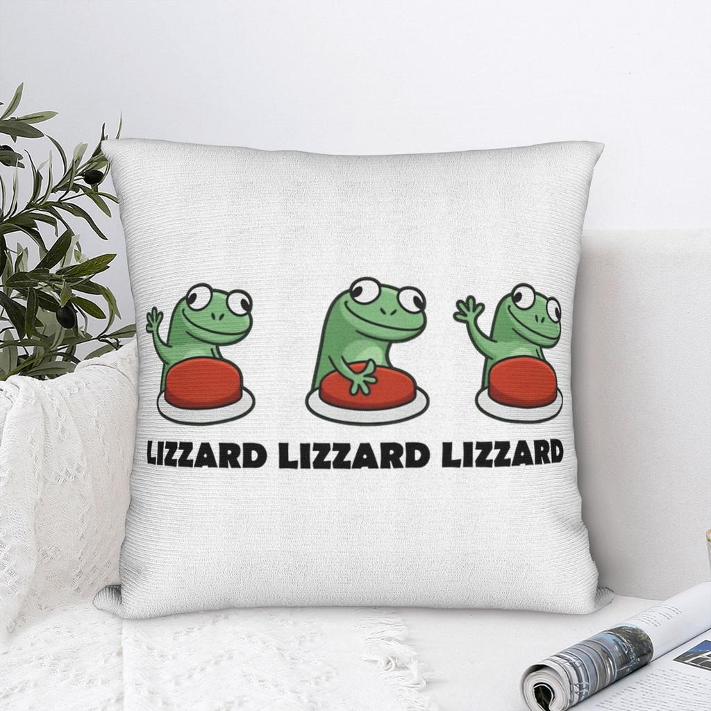 Weirdcore Animal Tom Lizard Lizard Lizard Square Pillow Covers Polyester Seat Hoppers Cushion Cover Creative Pillow Cover