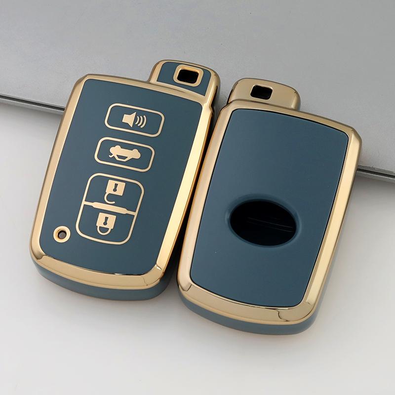 4Buttons TPU Car Key Shell Case Fob for Toyota Camry Corolla Avalon Rav4 Land Cruiser Smart Key