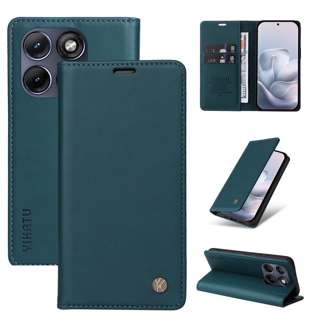 Case for Edge 70 Fusion+ 5G - Leather/PU, Green