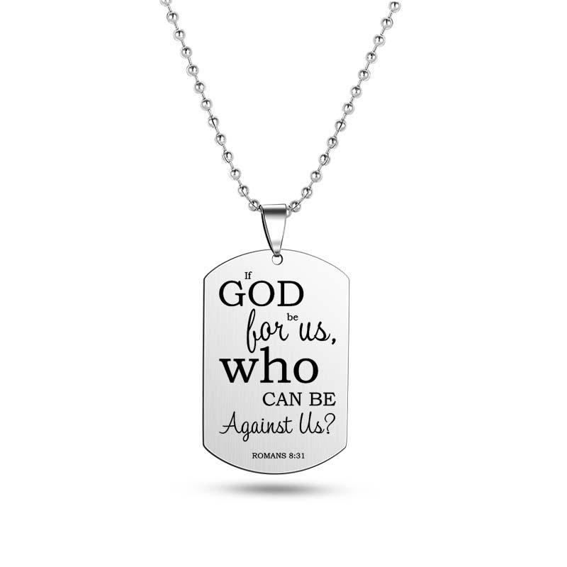 Я могу все, Библейское ожерелье, цитата из Священного Писания, Псалом, крутой кулон из нержавеющей стали, христианские украшения для мужчин и женщин