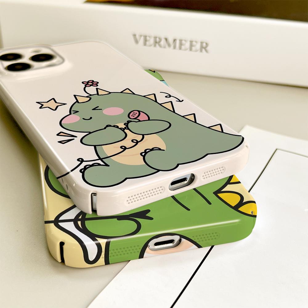 Чехол для телефона Feilin с милым динозавром для Samsung Galaxy S20 FE 5G A52 iPhone 11 Xiaomi Redmi VIVO OPPO Realme Huawei Infinix Ultra Slim Hard Cover