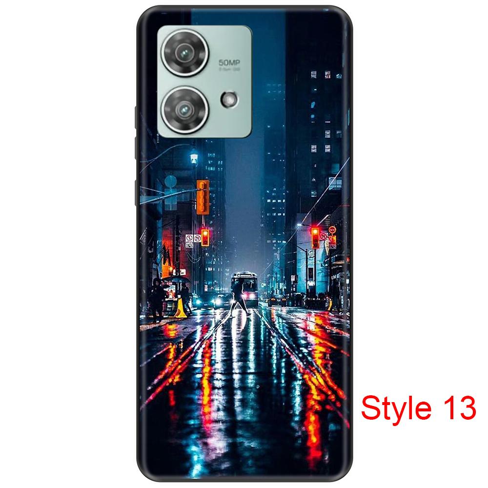 Чехол для Motorola Edge 40 Neo для Moto Edge 40 Neo, модный индивидуальный силиконовый защитный чехол, чехлы для телефонов Edge 40 Neo, силиконовый чехол против падения