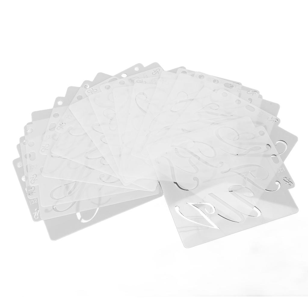 15 шт. Шаблон письма, полая многоразовая форма для рисования из ПЭТ, интересные принадлежности для изготовления открыток для искусства