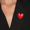 Red Heart Shape Brooch Wedding Party Jewelry Brooch Pin Women Lovers Gift