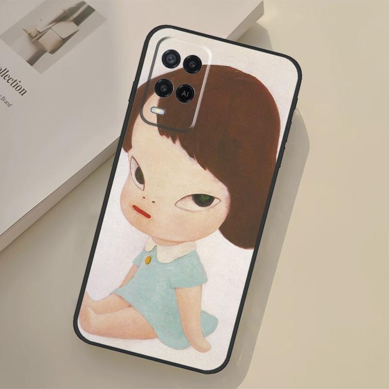 Yoshitomo Nara Case For Oppo A17 A57 A77 A74 A54 A94 A78 A98 A18 A60 A80 A40 A38 A58 A96 A76 A16 A15 A5 Pro