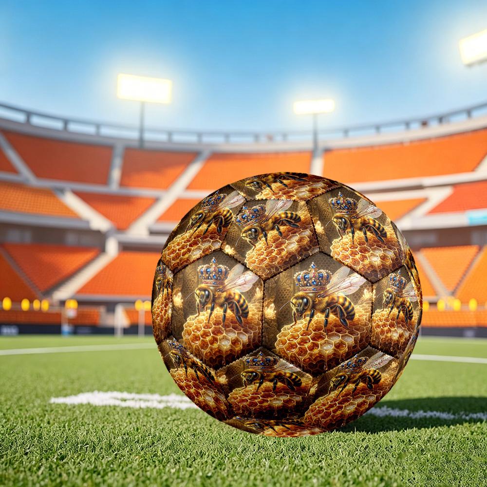 1pc Royal Honeycomb Size 5 Soccer Ball Professional Match Training Football Indoor &Outdoor Sports Ball Training Ball Lightweight Durable y51