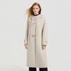 Women's Hooded Wool Blend Double-Sided Long Coat