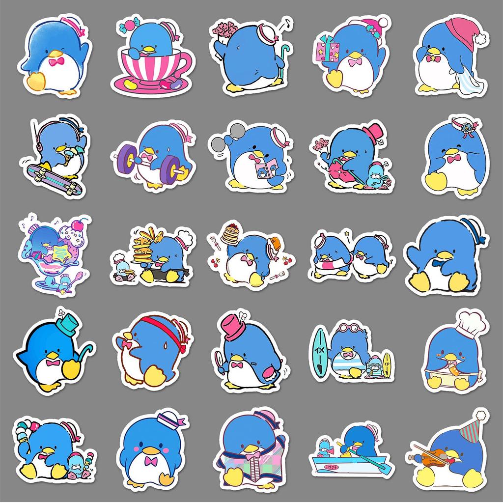 50 Водонепроницаемых наклеек Sanrio Tuxedo Sam Пингвин для Украшения Милого Дневника