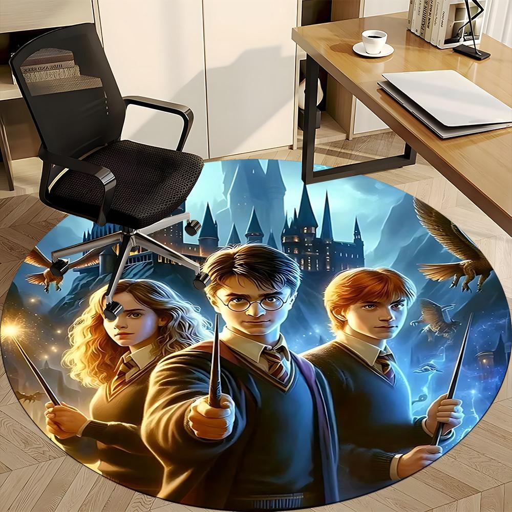 1pc Hogwarts Castle Chair Carpet for Office Non-Slip,Machine Washable Rug for Office, Room - Holiday Decor - Machine Made yy251017298