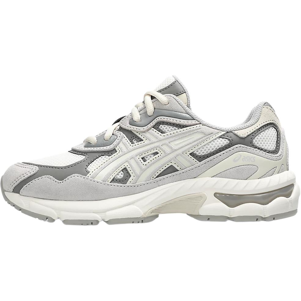 ASICS GEL NYC Breathable Low top Kids' Running Shoes Ecru Gray Unisex 1204A175-100