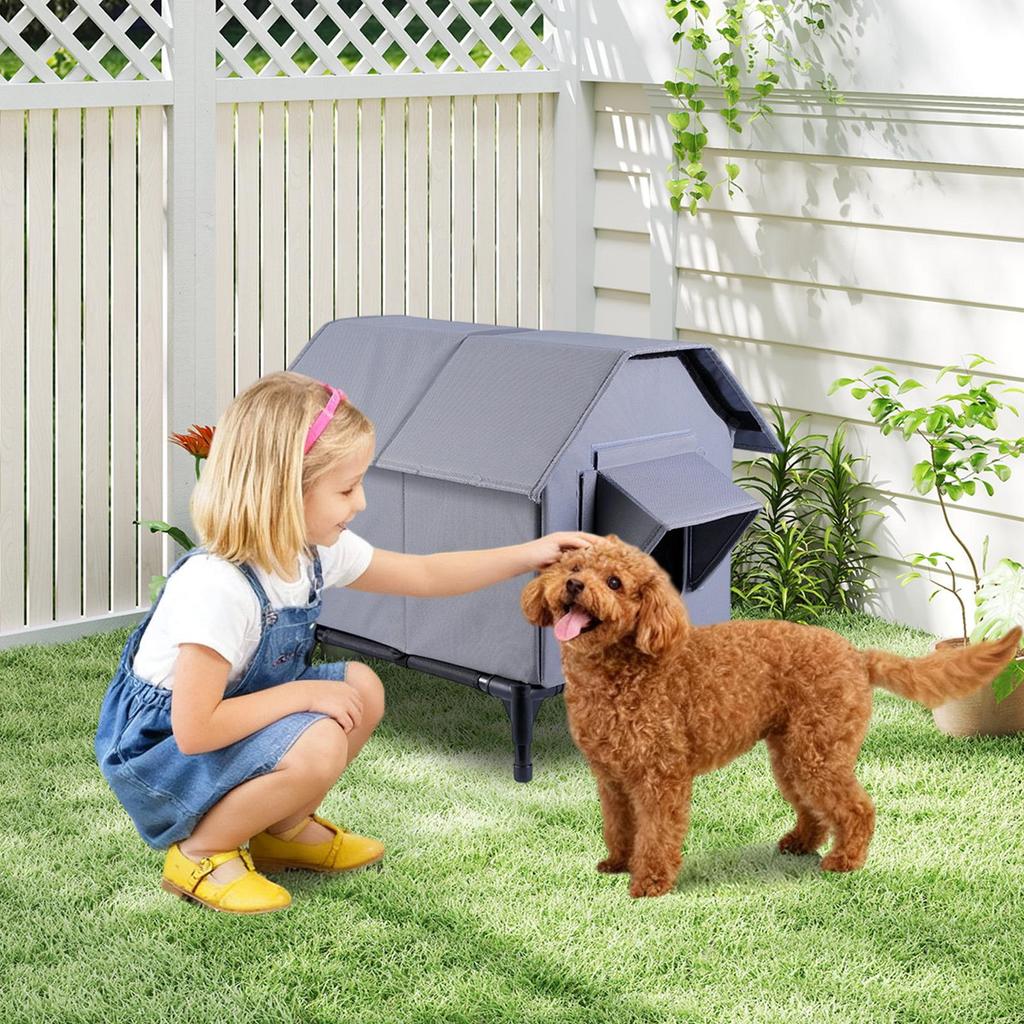 Приют для бездомных кошек с подставкой Зимний теплый домик для питомцев Палатка-укрытие для диких кошек, котят, щенков и диких животных