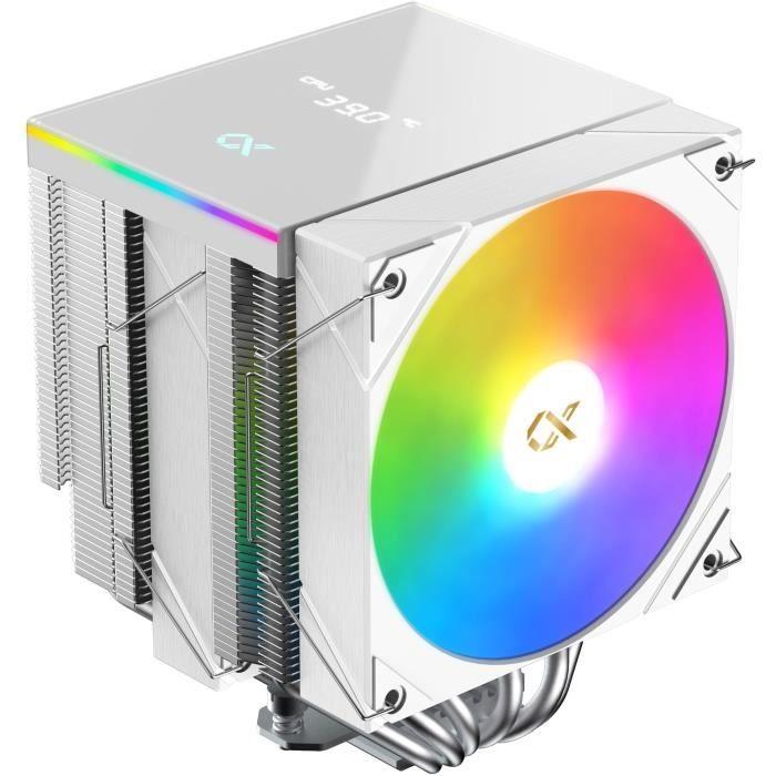 Ventirad CPU - XIGMATEK AK6 Dual Digital Arctic - AMD AM5/AM4 - Ventilateur 2x 120 mm ARGB - Blanc