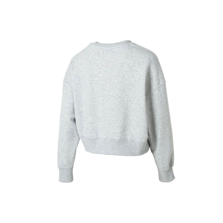 Puma Вышитый логотип с буквами для бега, спорта, фитнеса, повседневная американская толстовка с капюшоном, женские толстовки серого цвета 626169-04