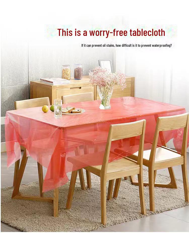 Утолщенная одноразовая пластиковая скатерть для банкетов, свадеб и пикников — доступны круглые и квадратные варианты