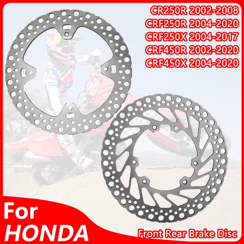 For HONDA 04-17 Motocross Front Rear Brake Discs Rotors CRF250R CRF250X CRF450R CRF450X Motorcycle Front Brake Rotor