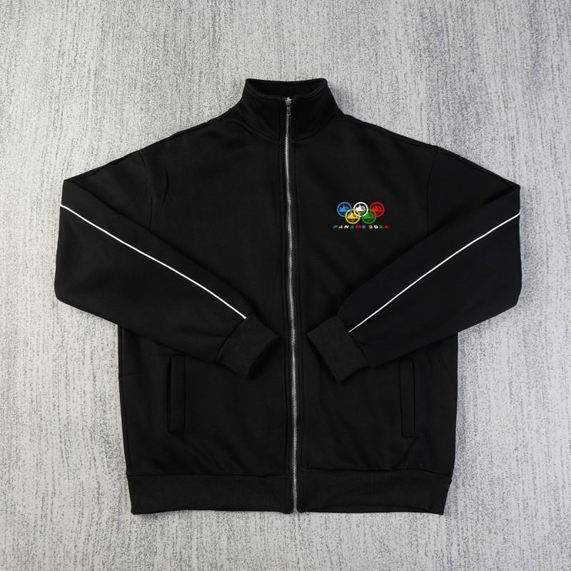 Mens Thickened Hoodless Hip Hop Jacket With Digital Print Zipper Front Loose Fit Winter Casual Outerwear