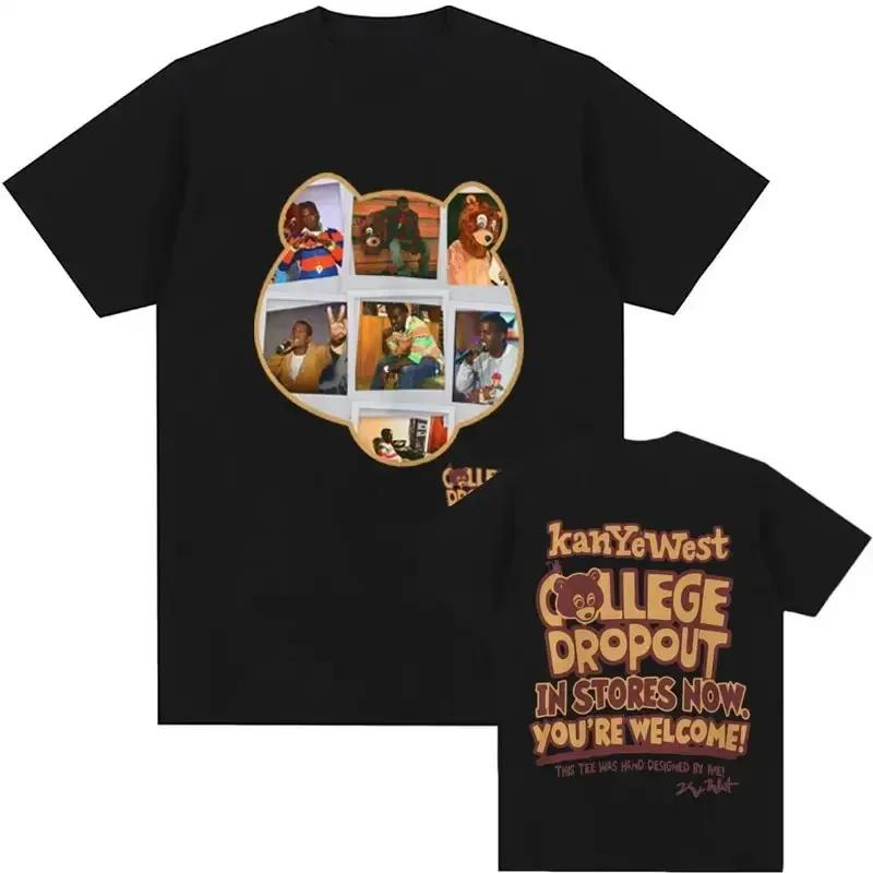 Funny Kanye West Meme T-Shirt Vintage Hip Hop Rap Tshirt UnisexCotton Short Sleeve Oversized T Shirt Streetwear Clothes