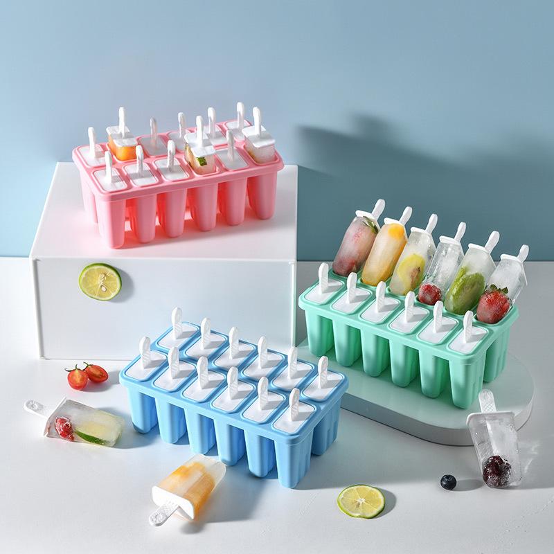 Popsicle Molds 4-12 Pieces Popsicle Molds Silicone BPA Ice Pop Easy Release Popsicle Mold 10 Sticks Ice Pop Easy Release Mold