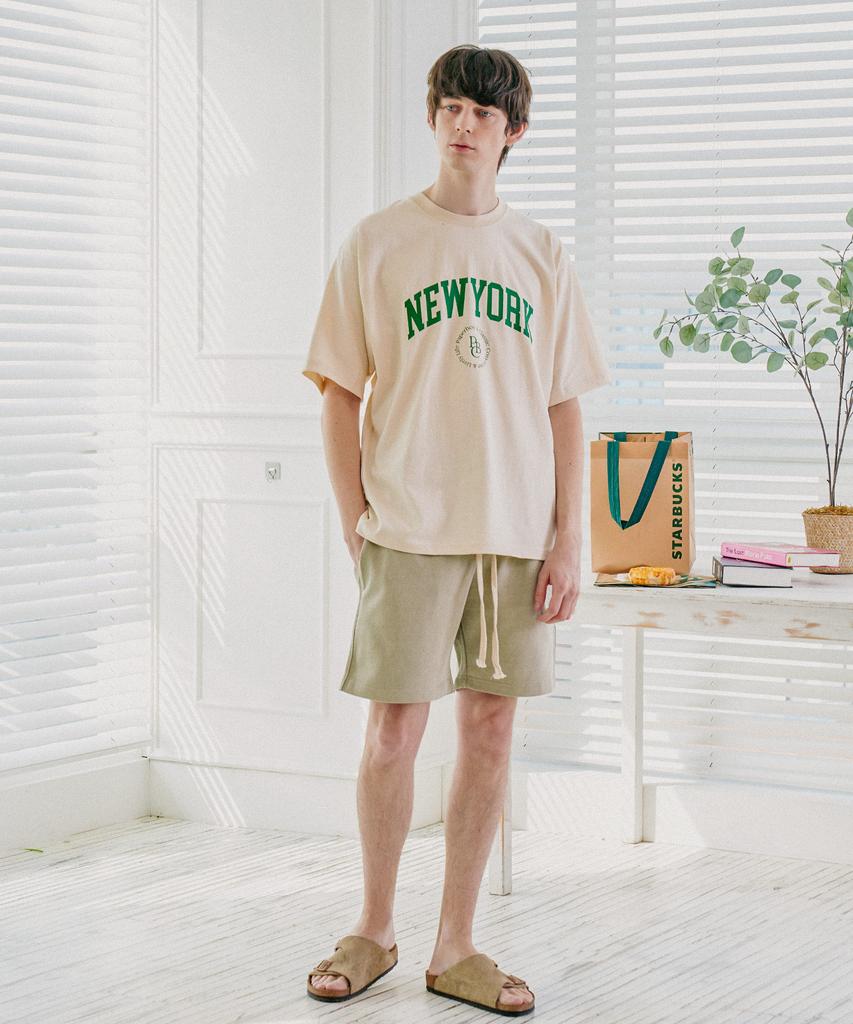 PAPERBOY Signature Heavy Half Pants - Light Olive