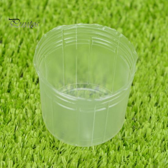 Пластиковый 10 шт./компл., прочный прозрачный стакан для выращивания растений, практичное дренажное отверстие, горшок для выращивания растений