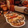 Absorbent Cat Shaped Rug Soft Surface Animal Door Mat Fashion Cat Floor Mat  Living Room Decor