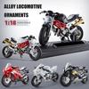 Модель литая Мотоцикл Игрушки Украшение, 1:18/1:36 Вращающихся Резиновых Колес Автомобилей Настольное Украшение Подарки
