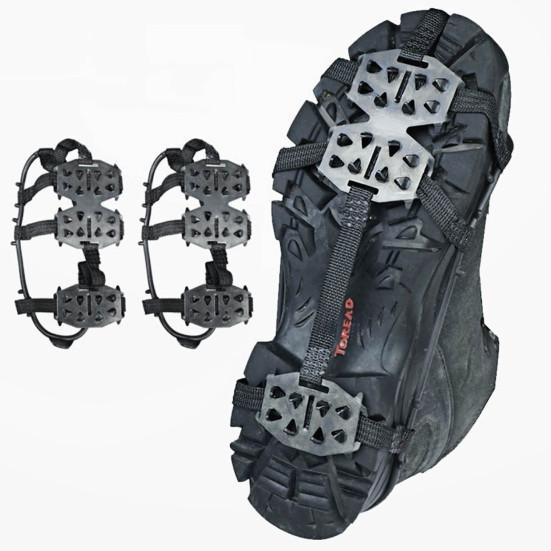 Compact Sturdy Foot Protector High Durability Heat Treated Snow Traction Insoles Outdoor Ice Claws Chain