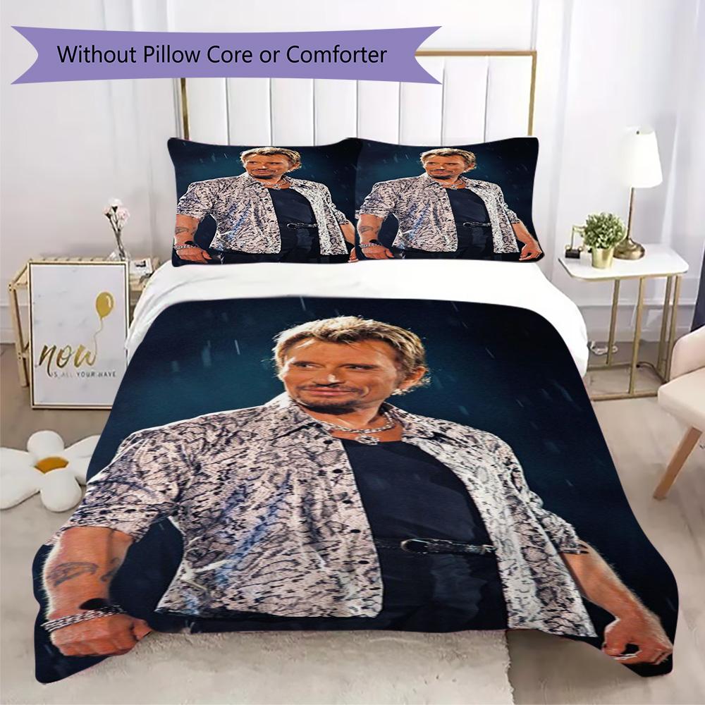 French legendary rock singer and actor Johnny Hallyday provides comfortable bedding covers and pillowcases for home use (without core) K26
