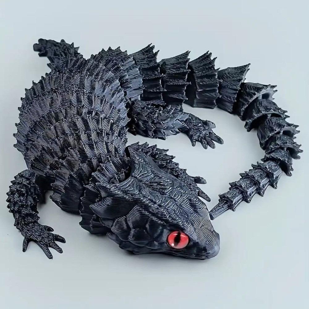 Flexible 3D Printed Lizard Movable Joints Articulated Lizard Lizard Ornaments Home Decor