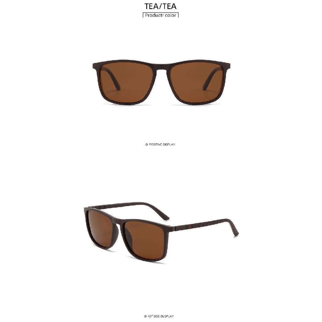 Sports outdoor polarized sunglasses, square-shaped, for men and women, suitable for driving and fishing