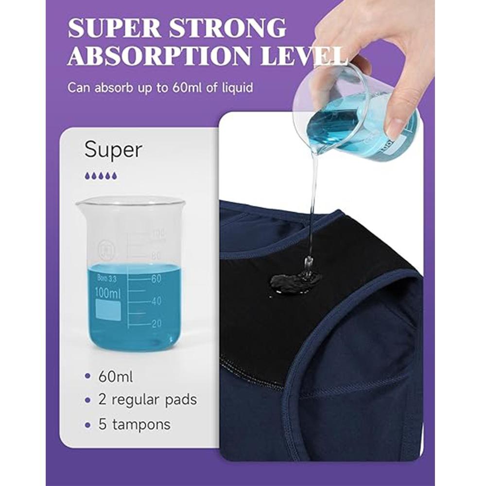 Cotton Women's Menstrual Underwear High Flow Rate Cotton Briefs  Girlfriend Gift