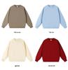 Men's American Retro 450g Heavyweight Loose Fit Hoodie, Simple Solid Color with Round Neck and Drop Shoulder.