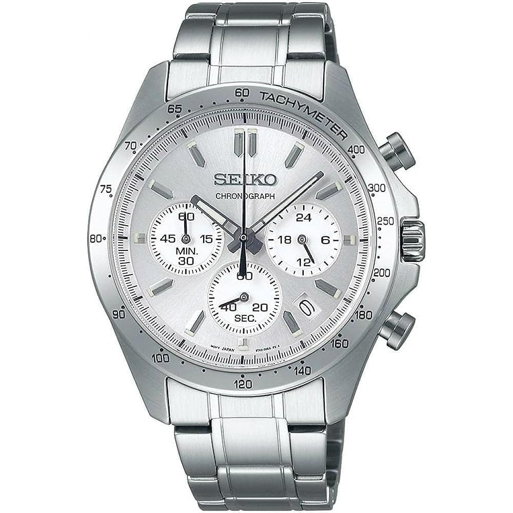 Seiko Chronograph Quartz Men's Watch SBTR009 Silver 1/5 Second Precision