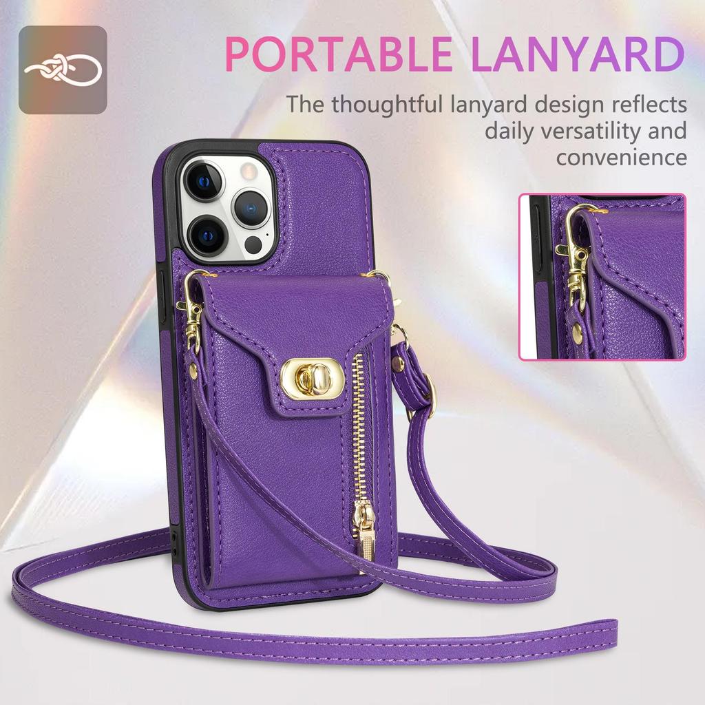 Чехол-гармошка для телефона Apple 15 14 13 ProMax с боковой молнией, диагональным шнурком и отделением для карт.