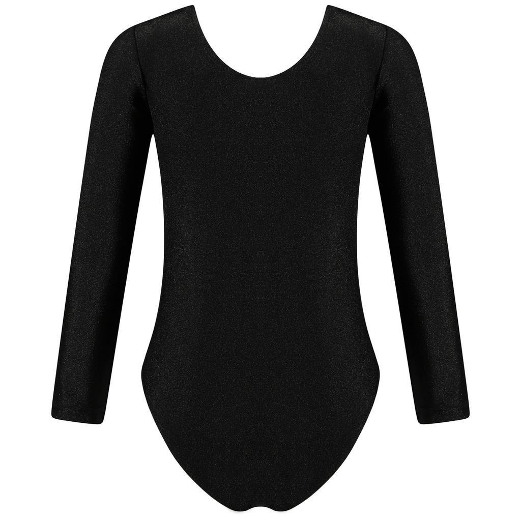 Детский купальник для девочек со стразами, длинный рукав, круглый вырез, бронзовая ткань, лоскутное выступление, одежда