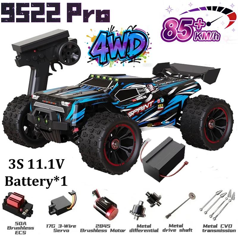 WLtoys 9522 Pro 1:16 4WD Бесколлекторная Профессиональная Гоночная Машина 85 км/ч Пульт Дистанционного Управления Внедорожный Дрифт RC Машина для Дороги И Внедорожья