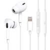 Wired iPhone Earphones [2025 New Edition Apple MFi Certified] Genuine iPhone Earphones with Lightning Connection, Stereo Earbuds with Mic, Call Suppor