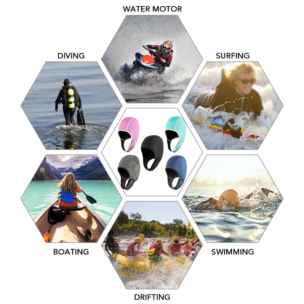 Неопреновый капюшон для дайвинга, шапочка для плавания, шапочка для мужчин и женщин, серфинг, каякинг, подводное плавание, подводное плавание, плавание