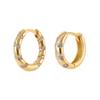 Banyan Tree S925 Silver Geometric Zircon Circle Earrings for Women