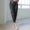 Plara Herringbone Wave Pleats Pants