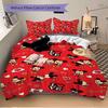 Mickey Mouse Love Heart Print 3Pcs Bedding Setduvet Cover With 2 Bedropillowcase Home Birthday Gift