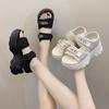 2024 Summer New Sports Sandals for Women Flat Bottomed Beach Shoes Thick Soled Casual Women Shoes Sandalias De Mujer