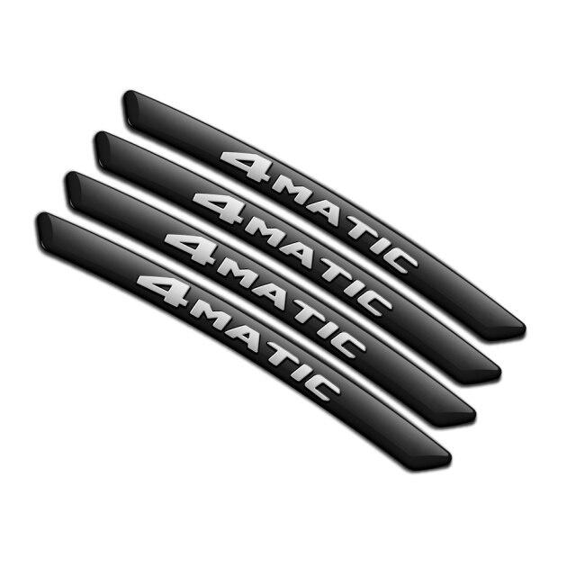 Металлический значок 4MATIC, декоративная наклейка на ступицу колеса, подходит для ABCESRGM ML SL CL Class X164 X166 X204 A45, наклейка на колесо автомобиля, Стайлинг автомобиля