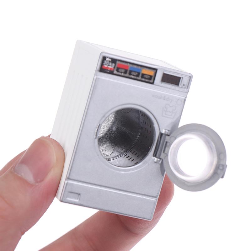 1:12 Dollhouse Miniature Washing Machine Drum Washer Home Appliance Laundry Dollhouse Furniture Decor Toy